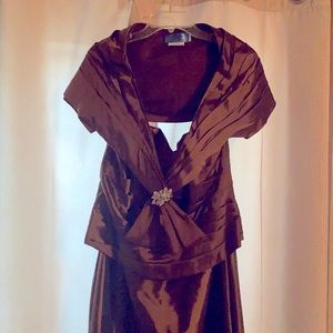 Jade size 14 dress with wrap. Mother of the bride